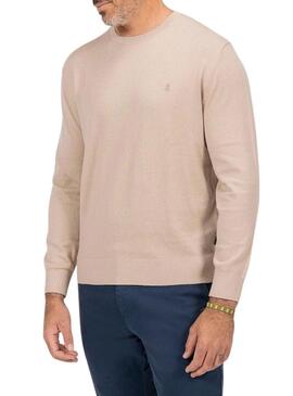 Maglione El Pulpo Basic Cashmere cammello per uomo