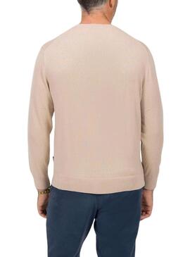 Maglione El Pulpo Basic Cashmere cammello per uomo