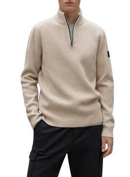 Maglia Ecoalf Dragoalf beige per uomo