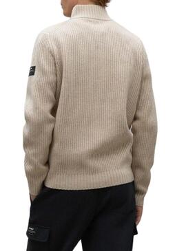 Maglia Ecoalf Dragoalf beige per uomo