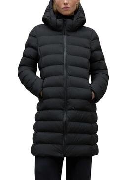 Cappotto Ecoalf Cronullaalf trapuntato nero per donna