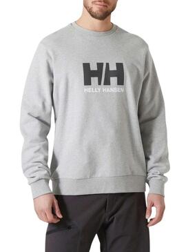 Felpa Helly Hansen HH Logo grigia per uomo