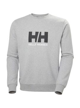 Felpa Helly Hansen HH Logo grigia per uomo