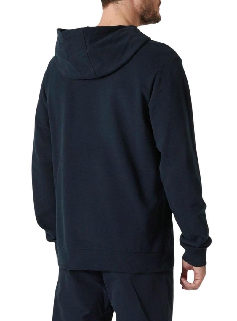 Felpa con cappuccio Helly Hansen Basic Hood blu marino per uomo