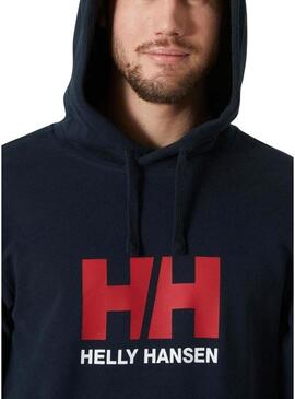 Felpa con cappuccio Helly Hansen Basic Hood blu marino per uomo