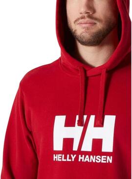 Felpa con cappuccio Helly Hansen Basic Hood rossa per uomo