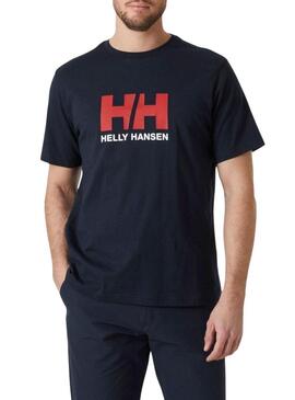 Maglietta Helly Hansen HH Logo blu scuro per uomo