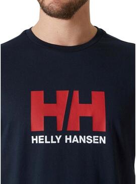 Maglietta Helly Hansen HH Logo blu scuro per uomo