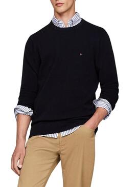 Maglia Tommy Hilfiger Essential blu scuro per uomo