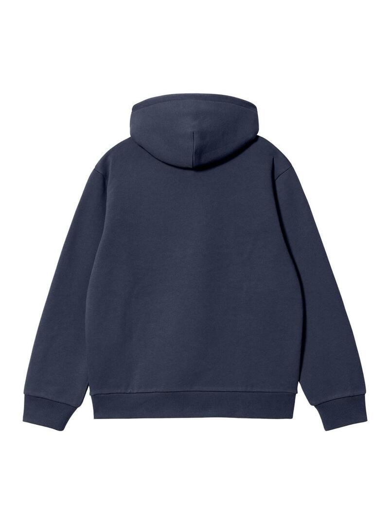 Felpa con cappuccio Carhartt Hood blu scuro per uomo