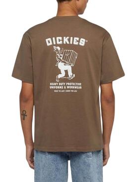 Maglietta Dickies Builder marrone per uomo