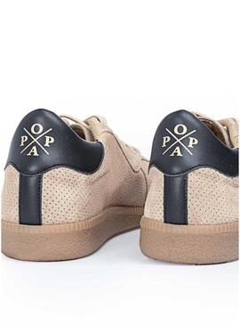 Sneakers Popa Imperial beige per donna