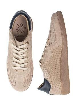 Sneakers Popa Imperial beige per donna