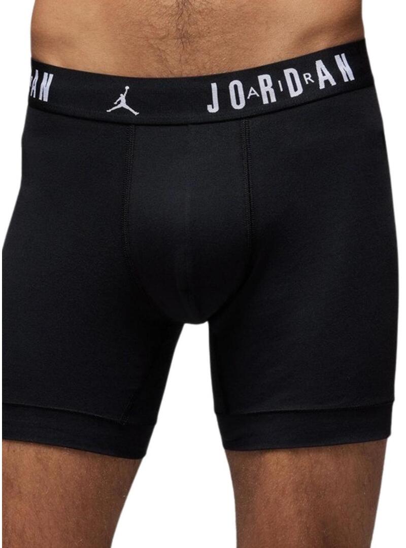 Confezione da 3 boxer Jordan Flight Core neri per uomo