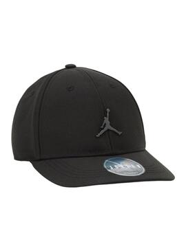 Cappello Jordan Jumpman Metal Curve Brim nero per bambino e bambina