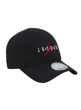 Cappellino Jordan Curve Brim nero per bambino e bambina