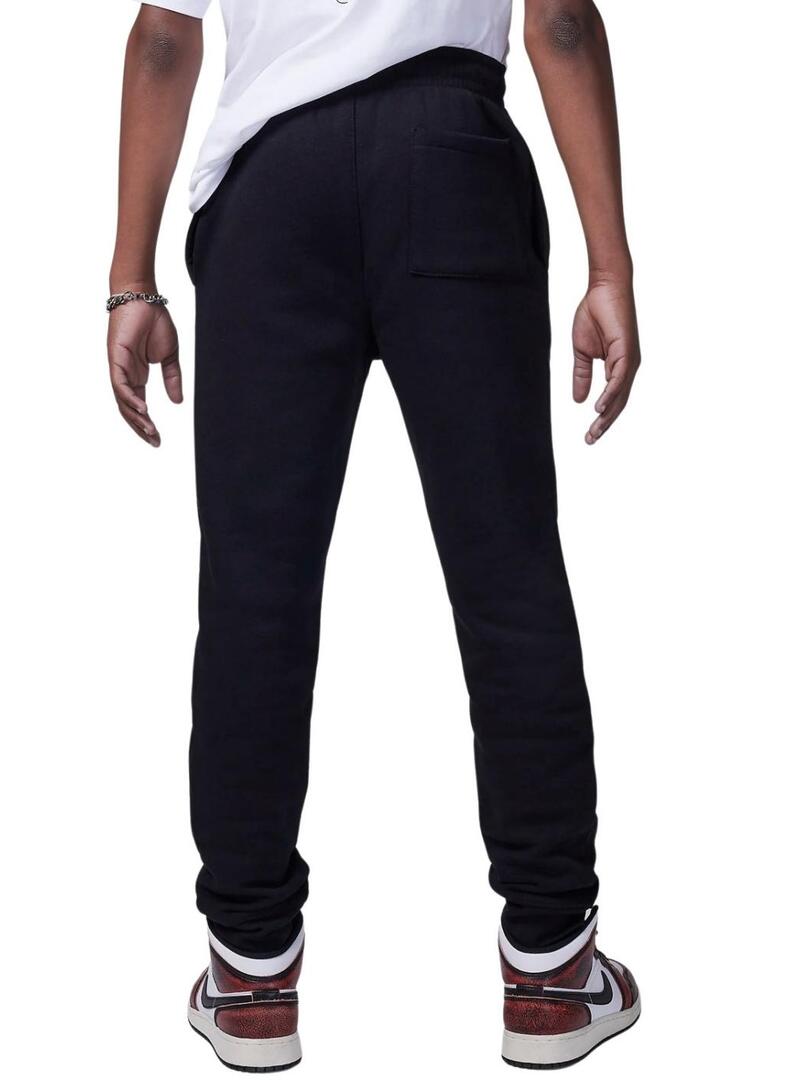 Pantaloni Jordan MJ Brooklyn Fleece nero per bambini