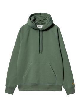 Felpa Carhartt Chase verde per uomo