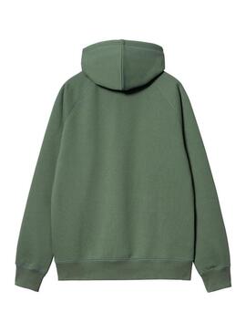 Felpa Carhartt Chase verde per uomo