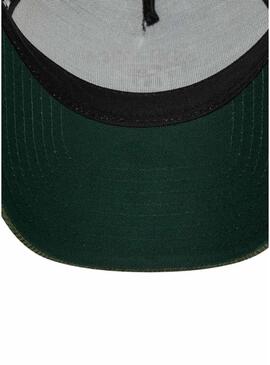 Cappello New Era Cord Trucker verde per uomo e donna