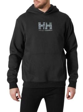 Felpa Helly Hansen Graphic Hoddie nera per uomo