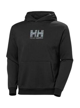 Felpa Helly Hansen Graphic Hoddie nera per uomo