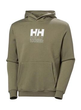 Felpa Helly Hansen Graphic Hoodie verde per uomo