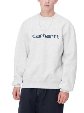 Felpa Carhartt basic grigia per uomo