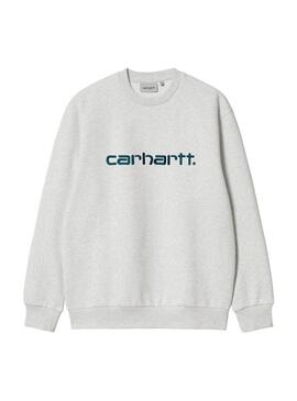 Felpa Carhartt basic grigia per uomo