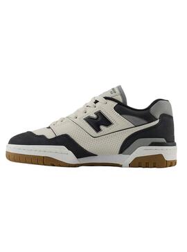 Sneakers New Balance BBW550 color moombeam beige e nero per donna