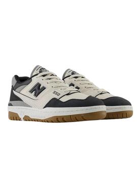 Sneakers New Balance BBW550 color moombeam beige e nero per donna