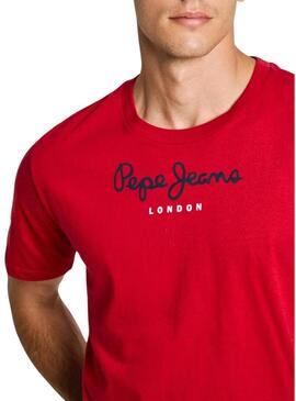 Maglietta Pepe Jeans Eggo rossa per uomo