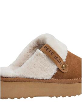 Zoccoli Pepe Jeans Dissy cammello e beige per donna