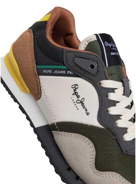 Scarpe Pepe Jeans London Park beige per bambino