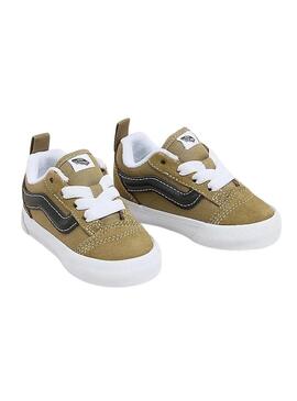 Scarpe Vans Knu Skool mini verdi per bambino