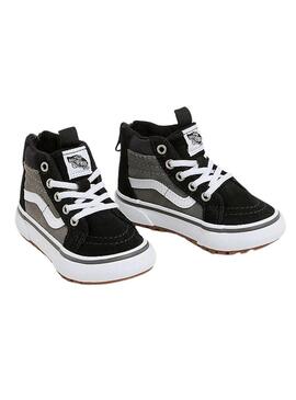 Scarpe Vans Sk8 Hi grigie e nere