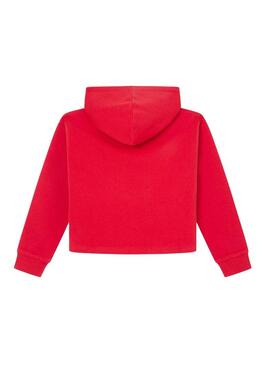 Felpa Pepe Jeans Victoria rosso per bambina