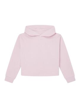 Felpa Pepe Jeans Victoria rosa per ragazza