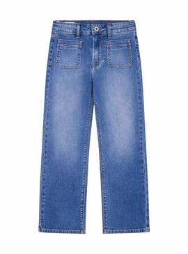 Pantaloni in denim Pepe Jeans Nyomi blu per bambina