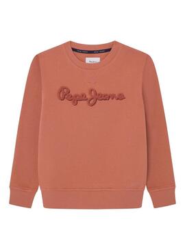 Felpa Pepe Jeans Lamonty marrone per bambino