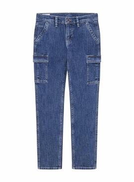 Jeans Pepe Jeans Cargo blu per bambino