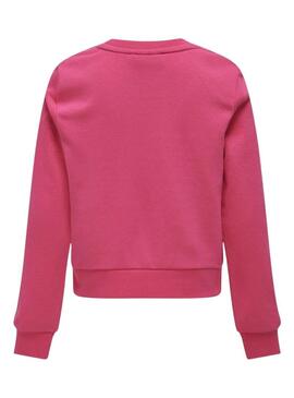 Felpa Only Colette fucsia per ragazza