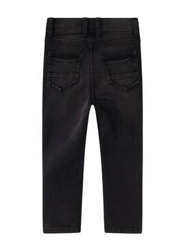 Pantaloni in denim Name It Kid Silas neri