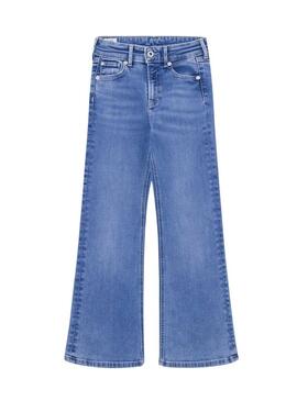 Pantaloni Pepe Jeans Slim Fit Flare blu