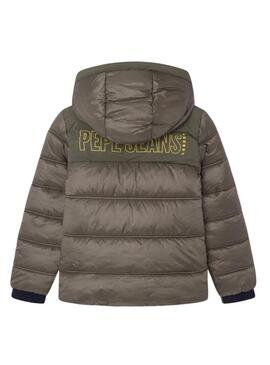 Piumino Pepe Jeans Odonis verde per bambino