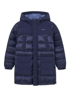 Piumino Pepe Jeans Olan blu navy per bambino