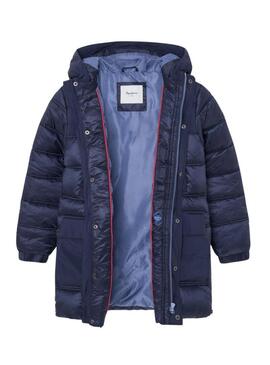 Piumino Pepe Jeans Olan blu navy per bambino