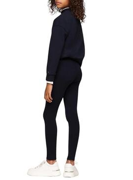 Leggings Tommy Hilfiger Foil blu navy per ragazza