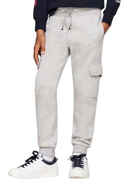 Jogger Tommy Hilfiger Monotype grigio per bambino