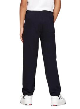 Pantaloni jogger Tommy Hilfiger Puff blu navy per bambino